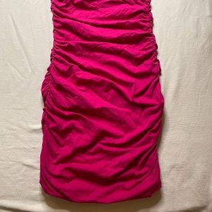 Express pink strapless dress stretch size small